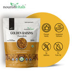 Buy NourishVitals Golden Raisins Premium Quality, Finest Quality | Natural | No Added Preservatives, Healthy & Heavenly, 200g x Pack of 2 - Purplle