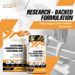 Buy MuscleXP Glucosamine + Chondroitin + MSM + Hyaluronic Acid Daily Vital, For Joint Mobility With Added Calcium, Vitamin D3 & Herbal Extracts, 60 Tablets x Pack Of 3 - Purplle