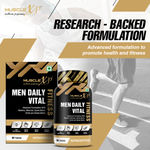 Buy MuscleXP Men Daily Vital Fitness, Advanced Formulation With Vitamins, Minerals, Sports Blend, BCAA & Herbal Matrix, 60 Tablets x Pack Of 3 - Purplle