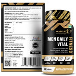 Buy MuscleXP Men Daily Vital Fitness, Advanced Formulation With Vitamins, Minerals, Sports Blend, BCAA & Herbal Matrix, 60 Tablets x Pack Of 3 - Purplle