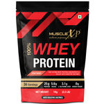 Buy MuscleXP 100% Whey Protein with Whey Protein Isolate Blend (75g Protein) and Digestive Enzymes, Fruit Berry Flavour, 1Kg Pouch (2.2 lb) x Pack Of 3 - Purplle