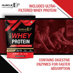 Buy MuscleXP 100% Whey Protein with Whey Protein Isolate Blend (75g Protein) and Digestive Enzymes, Fruit Berry Flavour, 1Kg Pouch (2.2 lb) x Pack Of 3 - Purplle