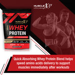 Buy MuscleXP 100% Whey Protein with Whey Protein Isolate Blend (75g Protein) and Digestive Enzymes, Fruit Berry Flavour, 1Kg Pouch (2.2 lb) x Pack Of 3 - Purplle