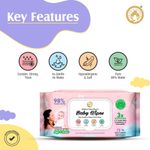 Buy Mom & World Natural 98% Pure Water Baby Wipes, Plant Based , 3X Soothing With Aloe Vera, Calendula & Cucumber, pH Balanced, Extra Thick | Extra Moist, 72 N Wipes x Pack of 12 - Purplle