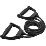 Buy MuscleXP DrFitness+ Double Toning Tube Latex Tube Body Enhancer For Women & Men with Door Anchor, Workout, Home Gym and Toning, For Arms, Legs, Shoulders (Black) - Purplle