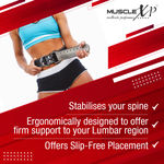 Buy MuscleXP Leather Weight Lifting Gym Belt For Men and Women, Durable, Comfortable & Adjustable With Buckle, Fitness Gym Back Support For Heavy Weight Lifting, Black (XL Size) - Purplle