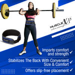 Buy MuscleXP Weight Lifting Gym Belt, Unisex, Body Fitness Gym Back Support Belt For Heavy Weight Lifting, Blue (XL Size) - Purplle