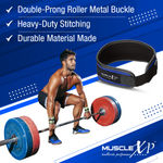 Buy MuscleXP Weight Lifting Gym Belt, Unisex, Body Fitness Gym Back Support Belt For Heavy Weight Lifting, Blue (XL Size) - Purplle