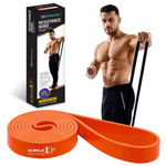 Buy MuscleXP DrFitness+ Resistance Loop Band For Men & Women, Heavy Duty Stretch Loop Band, Full Body Exerciser, Physical Therapy, Orange 35-48 kg - Purplle