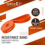 Buy MuscleXP DrFitness+ Resistance Loop Band For Men & Women, Heavy Duty Stretch Loop Band, Full Body Exerciser, Physical Therapy, Orange 35-48 kg - Purplle