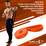 Buy MuscleXP DrFitness+ Resistance Loop Band For Men & Women, Heavy Duty Stretch Loop Band, Full Body Exerciser, Physical Therapy, Orange 35-48 kg - Purplle