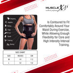 Buy MuscleXP DrFitness+ Sweat Belt for Men and Women, Fat Burning Healthy Sweat, Weight Loss, Non-Tearable, Tummy Trimming, 44" (Black) - Purplle