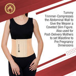 Buy Mom & World Tummy Trimmer 8" Abdominal Belt, Body Shaper Belt | Slimming Looks Belt for Stomach, Brown Colour Belt, Medium Size - Purplle