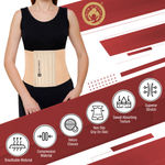 Buy Mom & World Tummy Trimmer 8" Abdominal Belt, Body Shaper Belt | Slimming Looks Belt for Stomach, Brown Colour Belt, Medium Size - Purplle