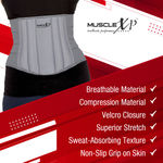 Buy MuscleXP DrFitness+ Lumbo Sacral Belt, Back Support Belt With Cushioning & Semi-Flexible, Splints For Men & Women, Optimum Back Support, Back Pain Relief-Compression Belt, Large Size - Purplle