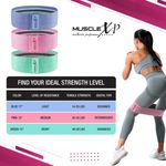 Buy MuscleXP DrFitness+ Hip Loop Fabric Resistance Band For Women & Men, Hip Loop Band, For Added Strength, Muscle Growth, Exercise Usable In - Home & Gym, Pink (Medium) 15-inches - Purplle