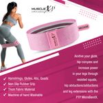 Buy MuscleXP DrFitness+ Hip Loop Fabric Resistance Band For Women & Men, Hip Loop Band, For Added Strength, Muscle Growth, Exercise Usable In - Home & Gym, Pink (Medium) 15-inches - Purplle
