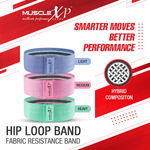 Buy MuscleXP DrFitness+ Hip Loop Fabric Resistance Band For Set of 3, Fabric Resistance For Women & Men, Hip Loop Band, For Added Strength, Muscle Growth, Exercise Usable In - Home & Gym (Low, Medium, Heavy) - Purplle
