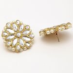 Buy Karatcart Kundan Studded Beaded Pearl Choker Necklace Set - Purplle