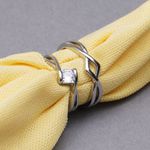 Buy Karatcart Silver Couple Adjustable Ring for Men and Women - Purplle