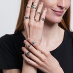 Buy Karatcart Set of 13 Oxidised Silver Midi Ring for Women - Purplle