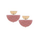 Buy Lilly & Sparkle Peach-Coloured Contemporary Studs Earrings - Purplle