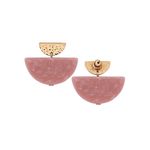 Buy Lilly & Sparkle Peach-Coloured Contemporary Studs Earrings - Purplle