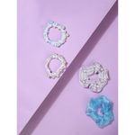 Buy Lilly & Sparkle Multi Assorted Pearl Studded Scrunchies || Hair Rubber Band For Women And Girls Set Of 4 - Purplle