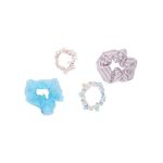 Buy Lilly & Sparkle Multi Assorted Pearl Studded Scrunchies || Hair Rubber Band For Women And Girls Set Of 4 - Purplle