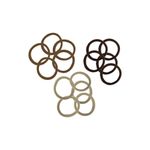Buy Lilly & Sparkle Black, Brown And Beige Coloured Scrunchies, Hair Band, Ponytail Rubber Women And Girls Pack Of 15 - Purplle