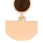 Buy Lilly & Sparkle Gold Toned Hammered Half Circular Gold Drop Dangler Earrings With Green Stone - Purplle