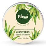 Buy Vilvah Store Aloe Vera Gel with Pure Aloe Vera, Multipurpose Aloe Vera Gel for Skin, Face and Hair, Non-Sticky, Spreads Easily & Instantly Absorbs, All Skin Types, For Men & Women,100 gm (Pack of 1) - Purplle