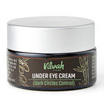 Buy Vilvah Store Under Eye Cream | For Dark Circles, Eye Puffiness, Fine Lines & Wrinkles | Minimizes Darkened, Stressed Appearance, Wrinkles, Puffiness Around the Eye | With Natural Ingredients, 20 ml - Purplle