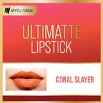 Buy MyGlamm Ultimatte Long Stay Matte Liquid Lipstick-Coral Slayer (2.5 ml) - Purplle