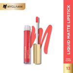 Buy MyGlamm Ultimatte Long Stay Matte Liquid Lipstick-Coral Slayer (2.5 ml) - Purplle