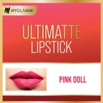 Buy MyGlamm Ultimatte Long Stay Matte Liquid Lipstick-Pink Doll (2.5 ml) - Purplle