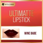 Buy MyGlamm Ultimatte Long Stay Matte Liquid Lipstick-Wine Babe (2.5 ml) - Purplle