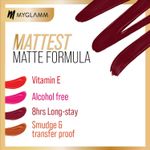 Buy MyGlamm Ultimatte Long Stay Matte Liquid Lipstick-Wine Babe (2.5 ml) - Purplle