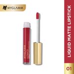 Buy MyGlamm Ultimatte Long Stay Matte Liquid Lipstick-Crimson Starlet (2.5 ml) - Purplle