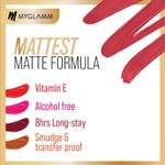 Buy MyGlamm Ultimatte Long Stay Matte Liquid Lipstick-Crimson Starlet (2.5 ml) - Purplle