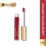 Buy MyGlamm Ultimatte Long Stay Matte Liquid Lipstick-Scarlet Queen (2.5 ml) - Purplle