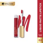 Buy MyGlamm Ultimatte Long Stay Matte Liquid Lipstick-Scarlet Queen (2.5 ml) - Purplle