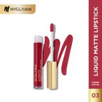 Buy MyGlamm Ultimatte Long Stay Matte Liquid Lipstick-Cherry Hottie (2.5 ml) - Purplle