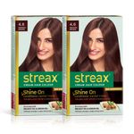 Buy Streax Hair Colour - Reddish Brown Pack Of 2 120ml+120ml - Purplle