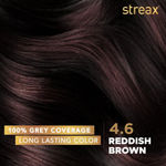 Buy Streax Hair Colour - Reddish Brown Pack Of 2 120ml+120ml - Purplle