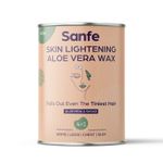 Buy Sanfe Lightening Aloevera Wax for Smooth Hair Removal - 600gm with Aloe vera extract Removes Tan - Purplle