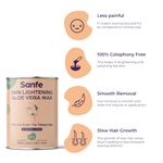 Buy Sanfe Lightening Aloevera Wax for Smooth Hair Removal - 600gm with Aloe vera extract Removes Tan - Purplle