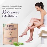 Buy Sanfe Lightening Aloevera Wax for Smooth Hair Removal - 600gm with Aloe vera extract Removes Tan - Purplle