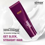 Buy Streax Professional Canvoline Permanent hair straightening cream kit for curly & frizzy hair, Straightening cream with Kera-Charge Complex, Mild (160 gm) - Purplle