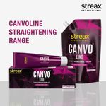 Buy Streax Professional Canvoline Permanent hair straightening cream kit for curly & frizzy hair, Straightening cream with Kera-Charge Complex, Mild (500g) - Purplle